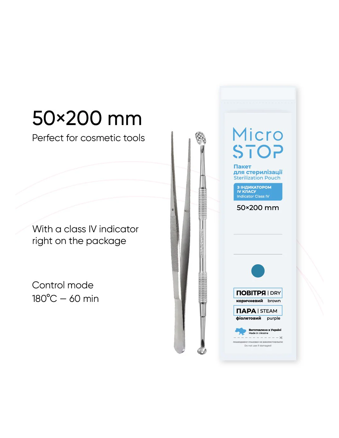 Bolsas para esterilización MICROSTOP 50X200 (100 uds) - Imagen 2