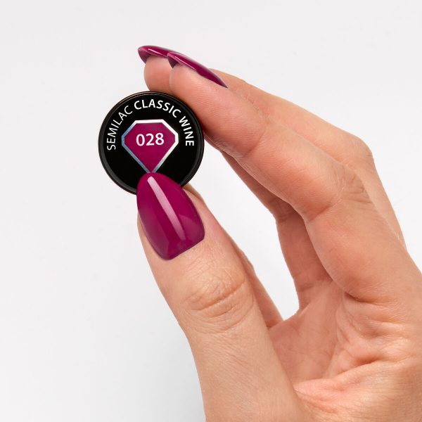 028 Esmalte semipermanente Semilac Classic Wine 7ml