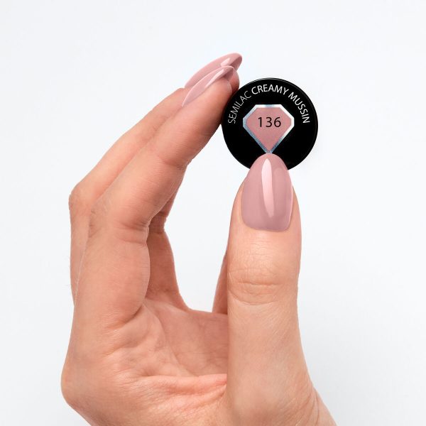 136 Esmalte semipermanente Semilac Creamy Muffin 7ml
