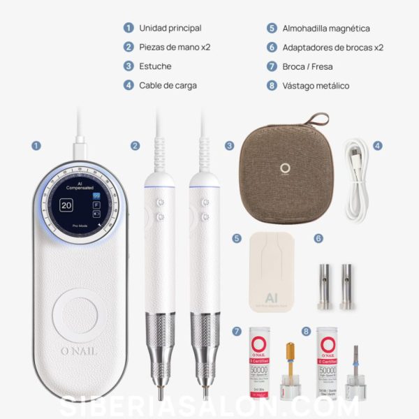 Torno IA Micromotor inteligente O’Nail