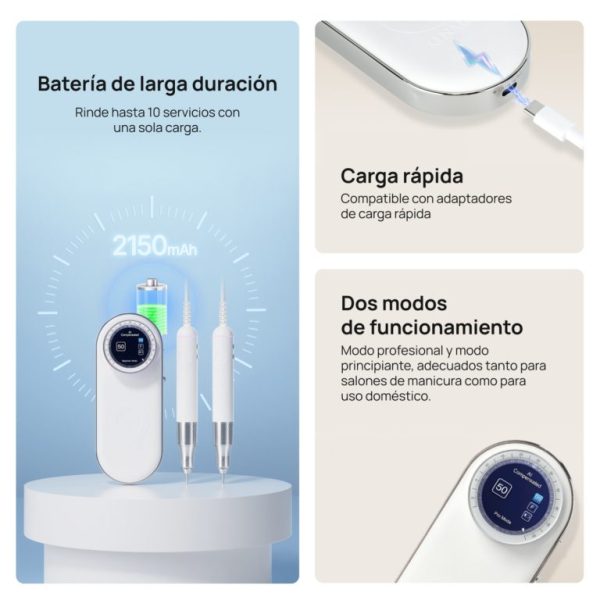 Torno IA Micromotor inteligente O’Nail