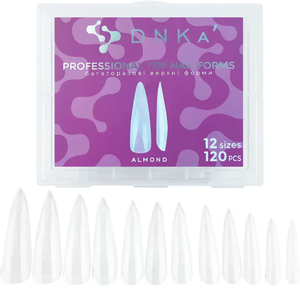 Professional Top Nail Forms DNKa' Almond (120 pcs.)