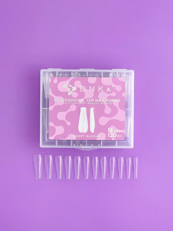 Professional Top Nail Forms DNKa' Short Almond (120 pcs.)