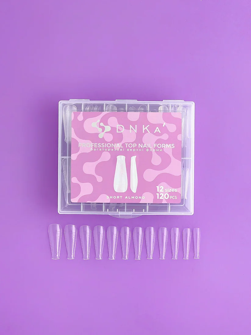 Professional Top Nail Forms DNKa' Short Almond (120 pcs.) - Imagen 2
