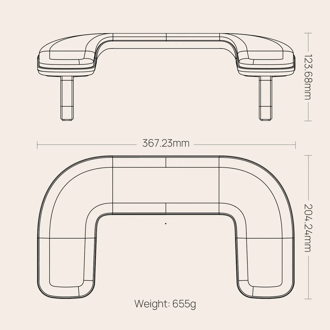 Reposamanos O´Nail Arm Rest 1 Plus" - Imagen 3