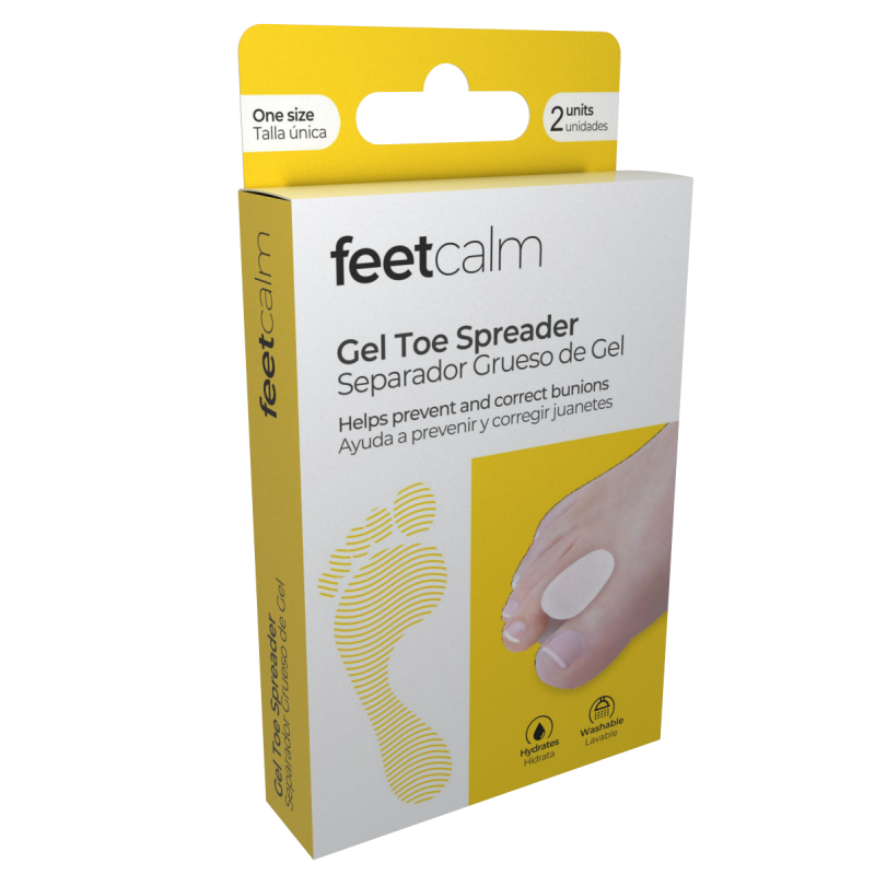 Separador Grueso de Gel para Dedos FeetCalm – 2 Uds. 🦶